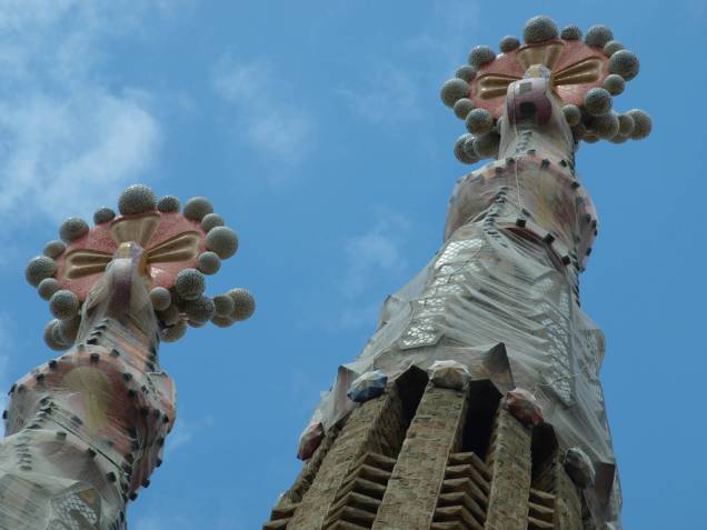 Pináculos dos campanários da Sagrada Família Pináculos dos campanários da Sagrada Família