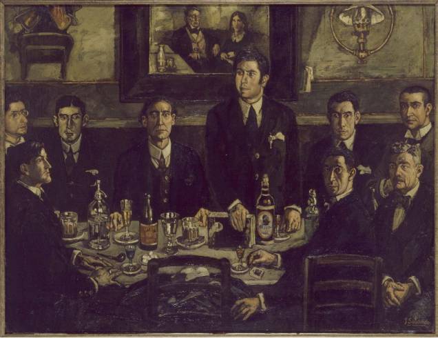 <em>La Tertulia del Café de Pombo</em>, de José Gutièrrez Solana, Museu Reina Sofia <em>La Tertulia del Café de Pombo</em>, de José Gutièrrez Solana, Museu Reina Sofia