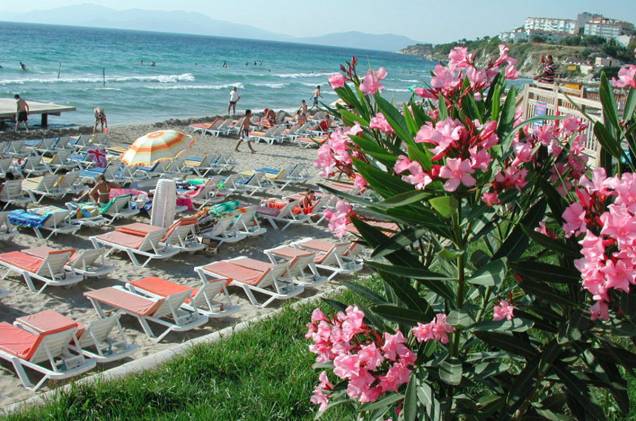 A Ladies Beach, em Kuşadası A Ladies Beach, em Kuşadası