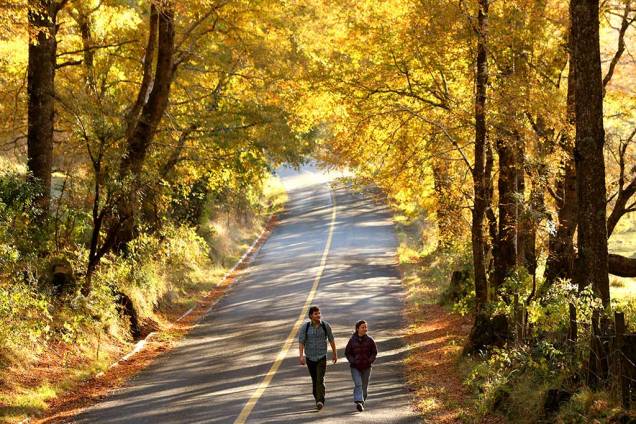 Pucón é um destino para todo o ano, com boas caminhadas de outubro a maio e esqui na temporada de inverno Pucón é um destino para todo o ano, com boas caminhadas de outubro a maio e esqui na temporada de inverno
