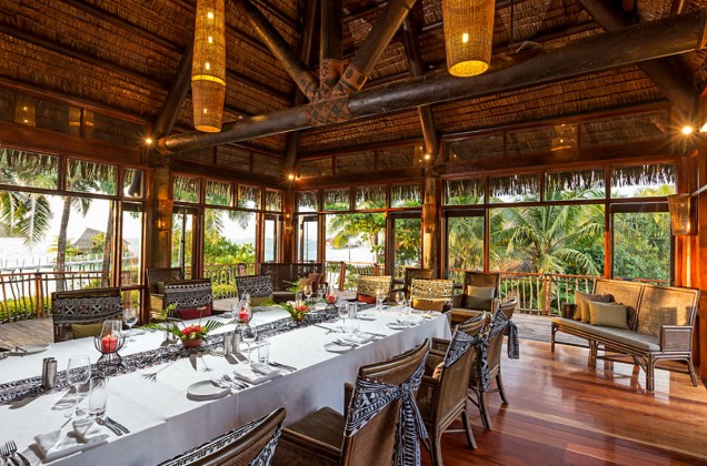 Restaurante do Likuliku Lagoon Resort