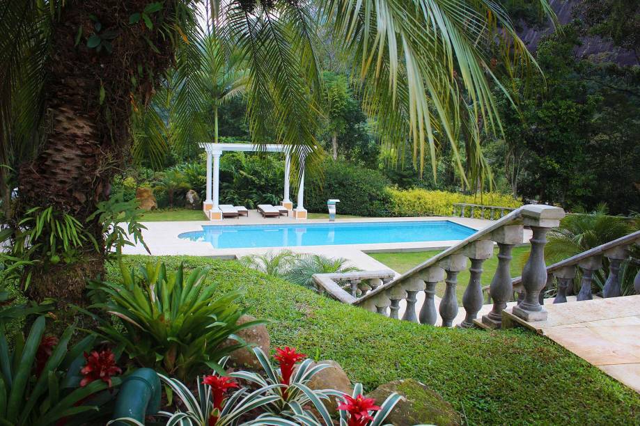 Piscina do Locanda, que fica na região serrana do Rio
