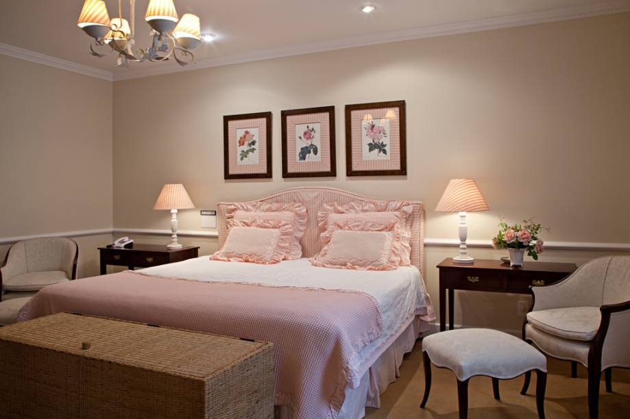 Quarto da pousada Locanda Della Mimosa, em Petrópolis, Rio de Janeiro