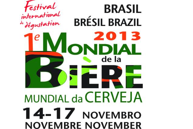 Logo do Festival Mundial da Cerveja de 2013, o Mondial de La Bière, o primeiro a ser realizado no Brasil, no Rio de Janeiro