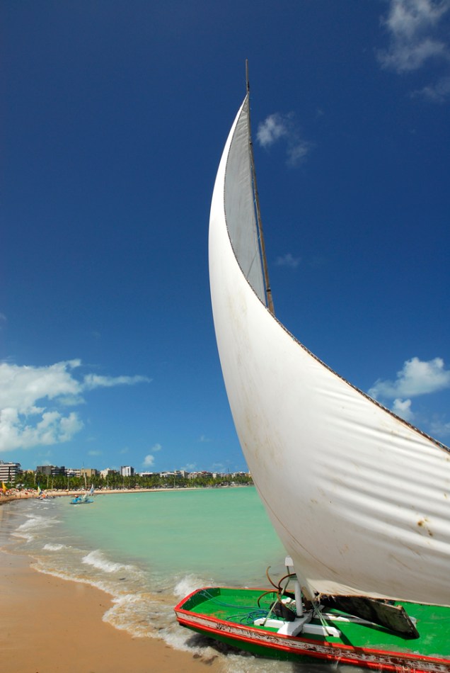 Praia de Pajuçara, em Maceió