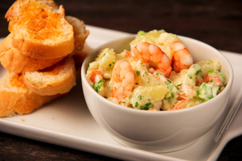 Maionese de camarão, do bar La Tasca, em São Paulo Maionese de camarão, do bar La Tasca, em São Paulo