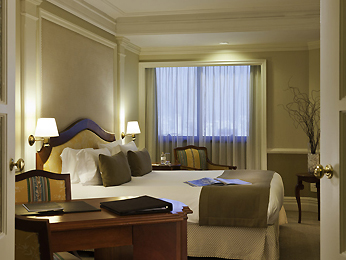 Uma das acomodações <strong>Mercure Grand Parque Ibirapuera</strong>, localizado em <a href="https://viajeaqui.abril.com.br/cidades/br-sp-sao-paulo" rel="São Paulo" target="_blank">São Paulo</a>, <a href="https://viajeaqui.abril.com.br/estados/br-sao-paulo" rel="São Paulo" target="_blank">São Paulo</a>