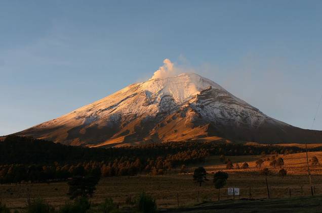 Vulcão Popocatépetl, a 60 quilômetros da Cidade do México