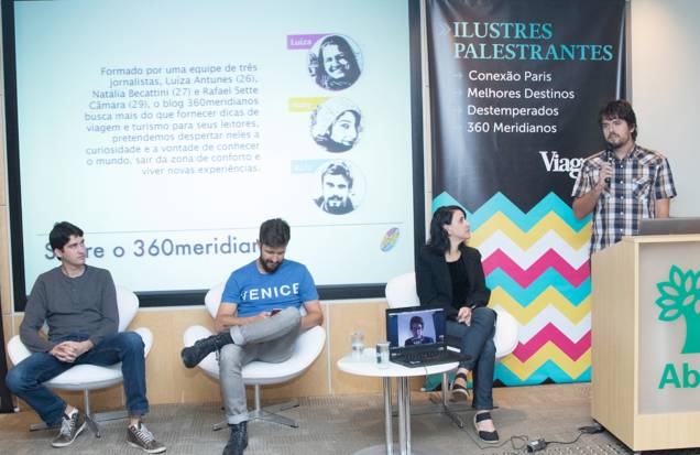 "Sem leitor não há blog. O primeiro passo sempre é consolidar a audiência", aconselhou Rafael Sette, do <strong>360 Meridianos</strong> "Sem leitor não há blog. O primeiro passo sempre é consolidar a audiência", aconselhou Rafael Sette, do <strong>360 Meridianos</strong>