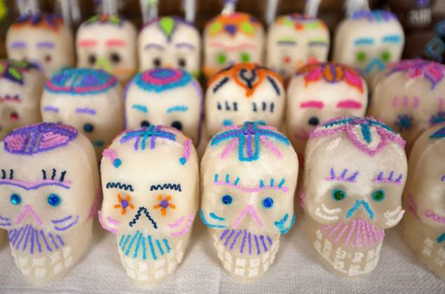 Caveiras de açúcar, doce típico do Dia dos Mortos no México