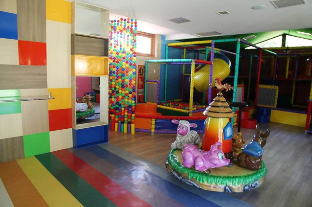 Mini Game, espaço indoor destinado a crianças, no hotel-fazenda Gamela