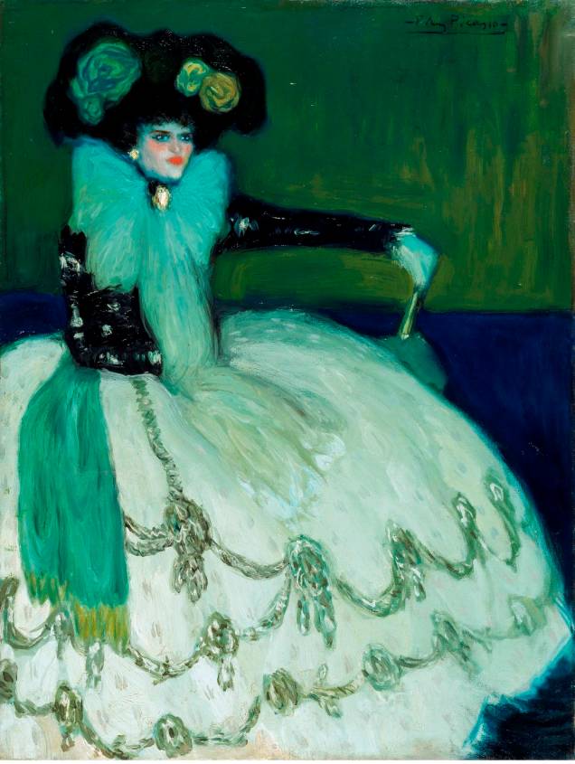<em>Mujer en Azul</em> (detalhe), de Pablo Picasso, Museu Reina Sofia <em>Mujer en Azul</em> (detalhe), de Pablo Picasso, Museu Reina Sofia