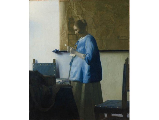 Mulher lendo carta, de Jan Vermeer