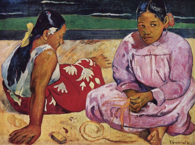 Mulheres taitianas na praia, de Paul Gauguin, uma das muitas obras-primas expostas no Museu dOrsay