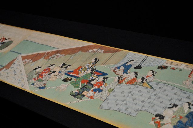 Gravura exposta no Museu Nacional de Tóquio