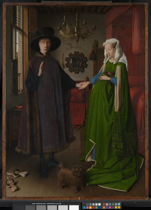 Retrato do Casal Arnolfini (detalhe), de Jan van Eyck (1434)