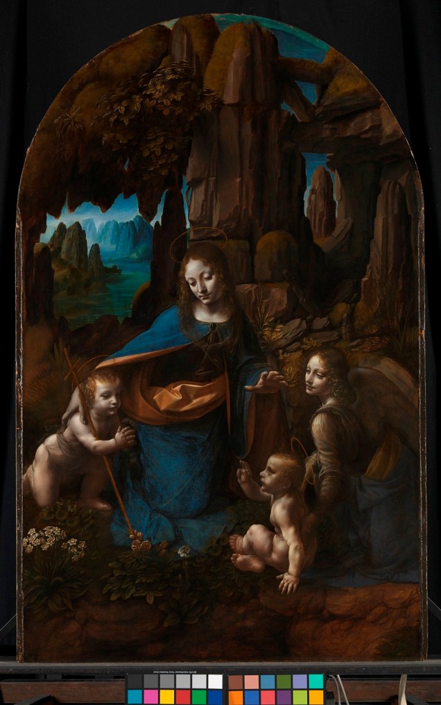 Detalhe de <em>A Virgem dos Rochedos</em>, Leonardo da Vinci, National Gallery