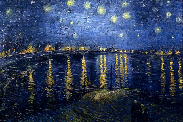 Noite Estrelada sobre o Rhône, de Vincent van Gogh, parte do acervo do Museu dOrsay