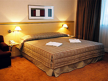 Uma das acomodações do <strong>Novotel Center Norte</strong>, localizado em <a href="https://viajeaqui.abril.com.br/cidades/br-sp-sao-paulo" rel="São Paulo" target="_blank">São Paulo</a>, <a href="https://viajeaqui.abril.com.br/estados/br-sao-paulo" rel="São Paulo" target="_blank">São Paulo</a>