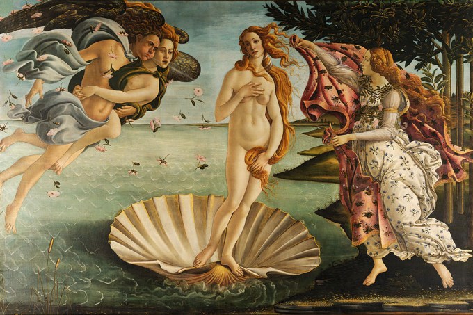 O Nascimento de Vênus Sandro Botticelli Florença Itália
