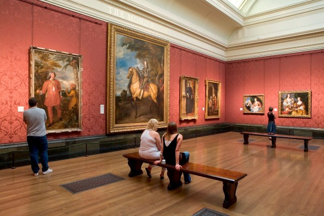 Interior da National Gallery de Londres, uma das melhores pinacotecas do mundo