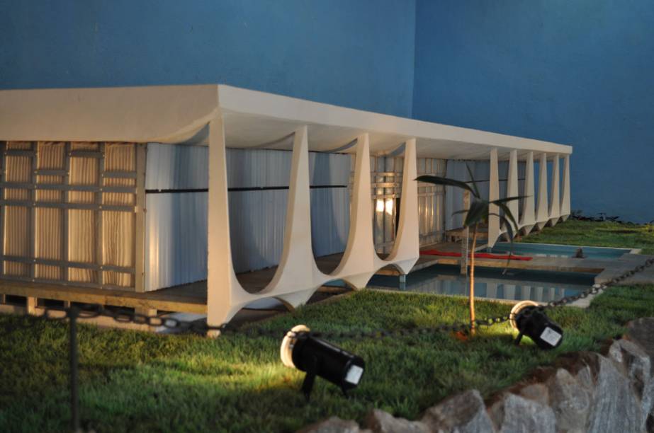 Miniatura do Palácio da Alvorada, no Museu das Reduções, em Ouro Preto, Minas Gerais