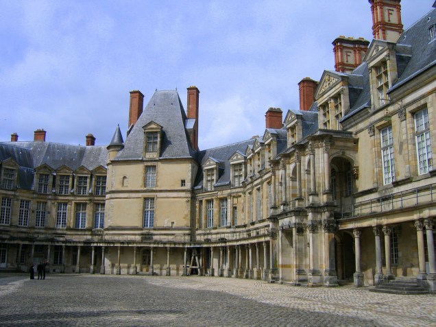 Pátio do Palácio de Fontainebleau