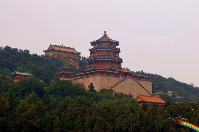 Complexo do Hall da Felicidade e Longevidade, visto a partir do lago Kunming