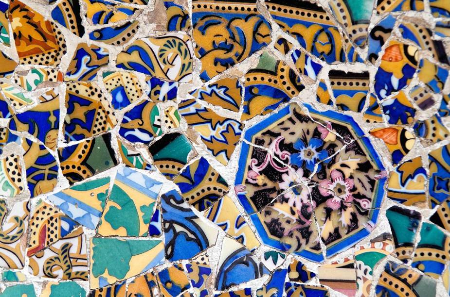 Detalhe da decoração do parque