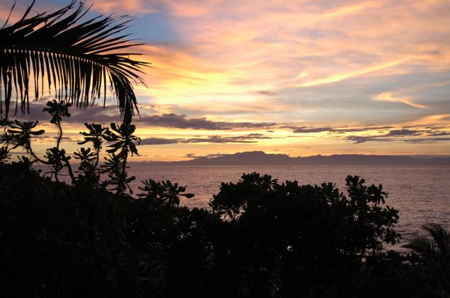 Pôr do sol em Fiji