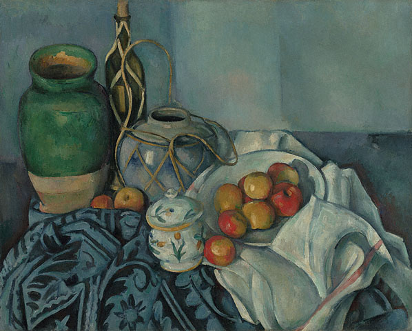 Natureza Morta: Maçãs, de Paul Cézanne, no Getty Center de Los Angeles