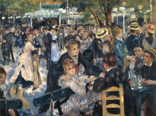 Pierre-Auguste Renoir é o autor de Le Moulin de la Galette, hoje no Musée d'Orsay