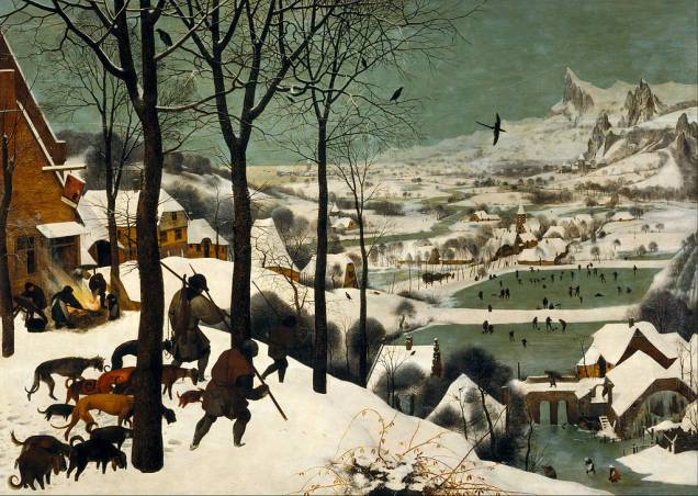 Caçadores na neve, de Pieter Brueghel, o Velho, no Museu de História da Arte de Viena