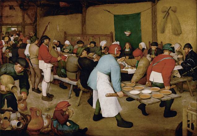 Casamento camponês, de Pieter Brueghel, o Velho, no Kunsthistorischesmuseum