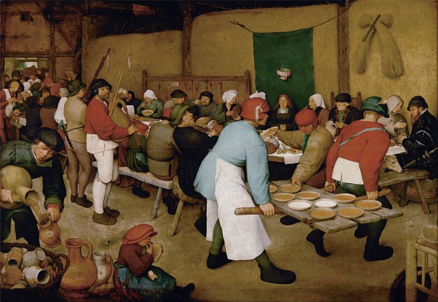 <em>Casamento camponês</em>, de Pieter Brueghel, o Velho, no Kunsthistorischesmuseum de Viena