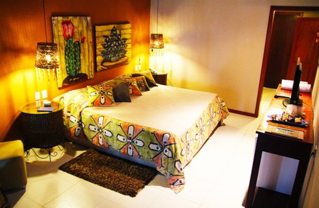 Apartamento luxo do hotel Ponta do Madeiro, em Tibau do Sul, Rio Grande do Norte