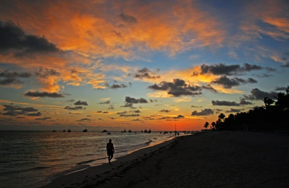 Pôr do sol em Punta Cana