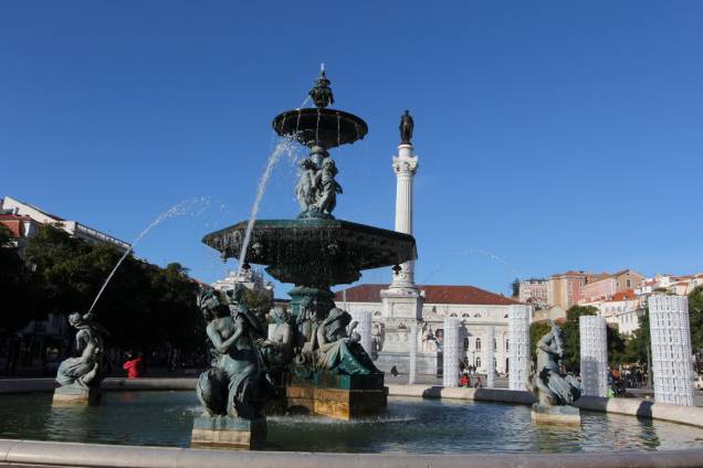 Praça Rossio ou Praça Dom Pedro IV em Lisboa, Portugal Praça Rossio ou Praça Dom Pedro IV em Lisboa, Portugal