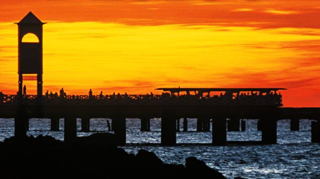 A Praia de Iracema e sua Ponte Metálica, em Fortaleza