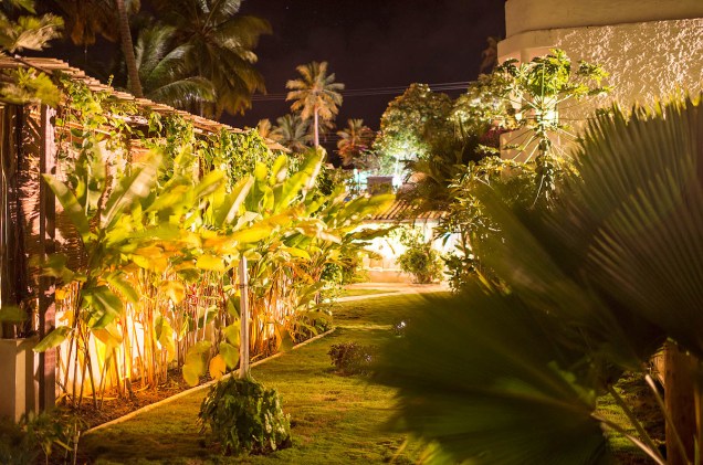 Jardim da pousada, que ganhou o prêmio de hotel de charme pelo GUIA QUATRO RODAS em 2014