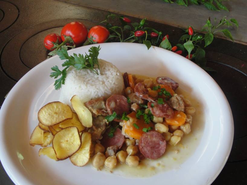 Prato do restaurante Areia que Canta Prato do restaurante Areia que Canta