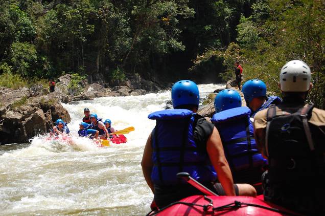 O rafting no Rio Paraibuna, em São Luiz do Paraitinga, está no cardápio de aventura da região O rafting no Rio Paraibuna, em São Luiz do Paraitinga, está no cardápio de aventura da região