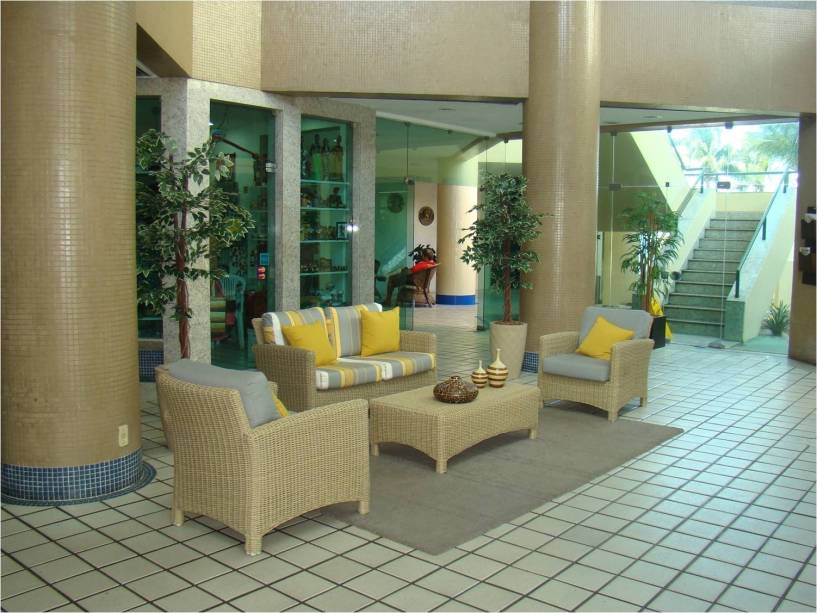 Recepção do hotel Blue Tree Towers, em Recife, Pernambuco