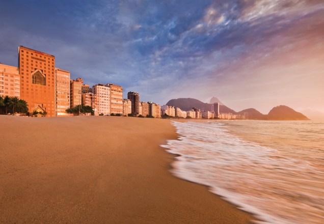 Praia de Copacabana, em frente ao hotel JW Marriot, no Rio de Janeiro