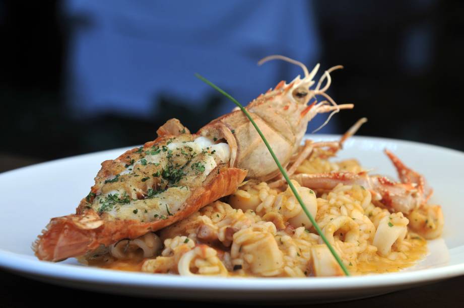 Risoto de frutos do mar do restaurante Duo, no Rio de Janeiro