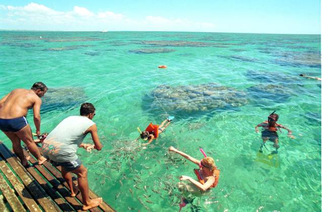As piscinas naturais de Maracajaú, a 57 km de Natal, estão entre as mais bonitas do país