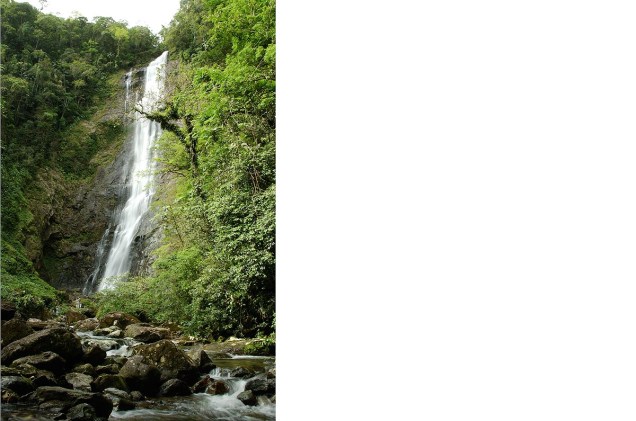 Uma das atrações da reserva é a cachoeira Salto Morato