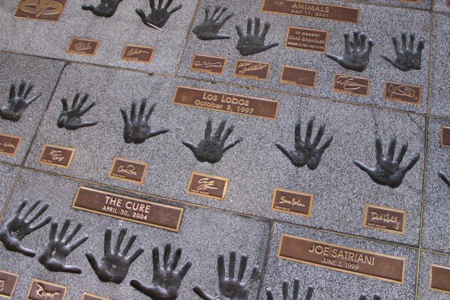 Rock Star Handprints, em Sunset Boulevard, Beverly Hills