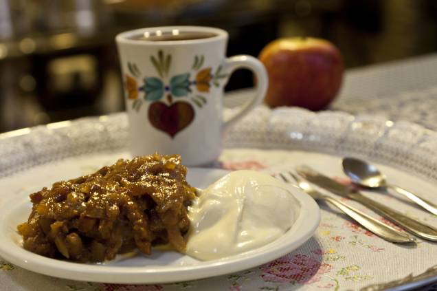 Com massa leve e recheio farto, o apfelstrudel do Castelinho do Caracol é um clássico de Canela (RS), cidade finalista na categoria Destino de Inverno no <strong>Prêmio VT 2012/2013</strong> Com massa leve e recheio farto, o apfelstrudel do Castelinho do Caracol é um clássico de Canela (RS), cidade finalista na categoria Destino de Inverno no <strong>Prêmio VT 2012/2013</strong>