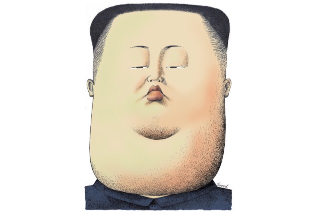<strong>Kim Jong-il</strong>, ditador da Coréia do Norte que faleceu em 2011, foi desenhado pelo iraniano Saeed Sadeghi. A caricatura faz parte das obras expostas no <strong>39º Salão Internacional do Humor de Piracicaba</strong>